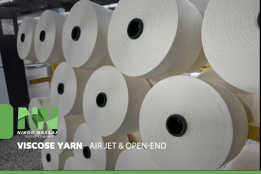 نخ ویسکوز | نخ جت نمره 20 | نخ جت نمره 30 | نخ ویسکوز ایرجت | نخ اپن اند | ریسندگی نخ ویسکوز